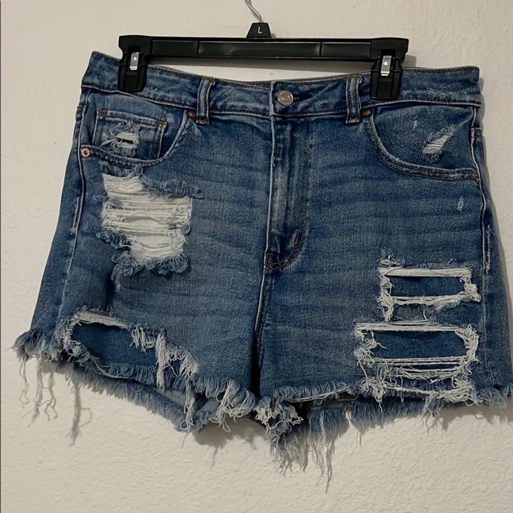 American Eagle Stretch Blue Jean Shorts